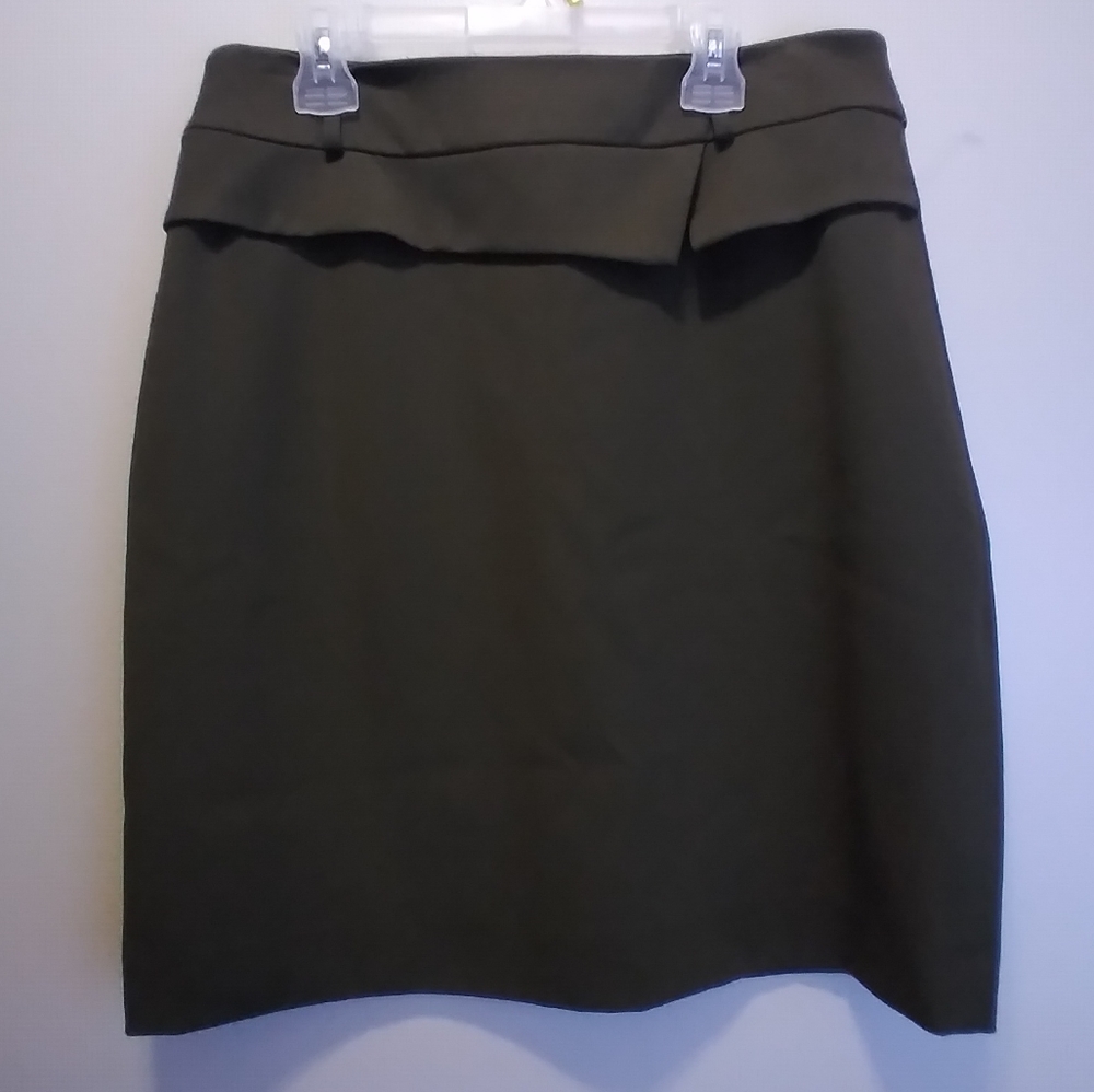 NWOT Grey Green Office Skirt Antonio Melani Size 10